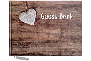 Rustic Bathroom Guest Book Hardcover for Precious Moments of Lodging