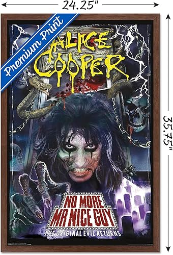 Miniatura 7 de Trends International Alice Cooper - Póster de pared No More Mr. Nice Guy, 14.725 x 22.375 pulgadas, versión premium sin marco