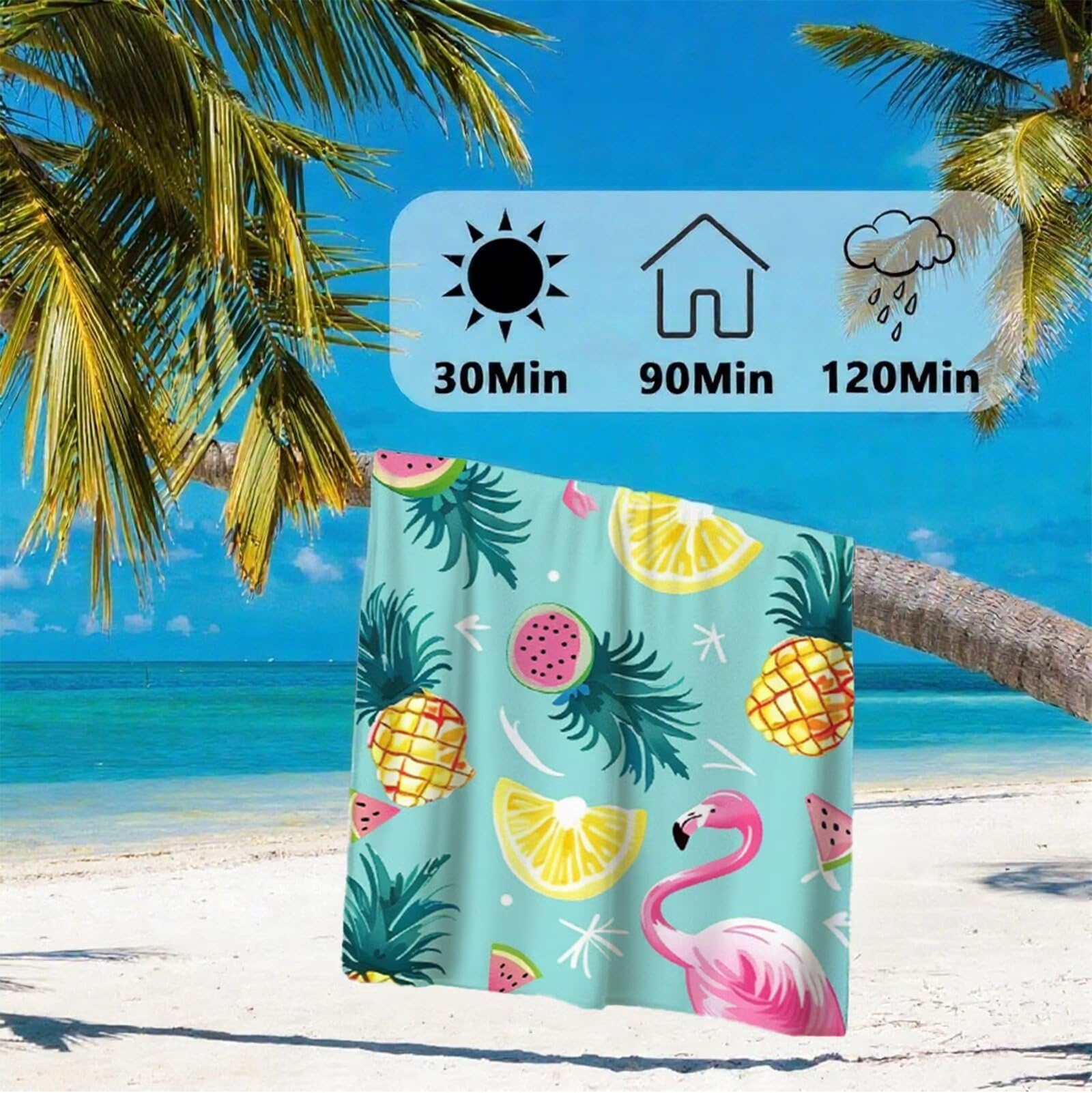 Telo Mare Microfibra 220x100 cm Telo Mare Grande, Asciugamano Palestra Asciugatura Rapida, Stuoia Campeggio Anti-Sabbia, Morbido, Assorbente, con Borsa Portaoggetti, Accessori Campeggio, Regalo Y2-700