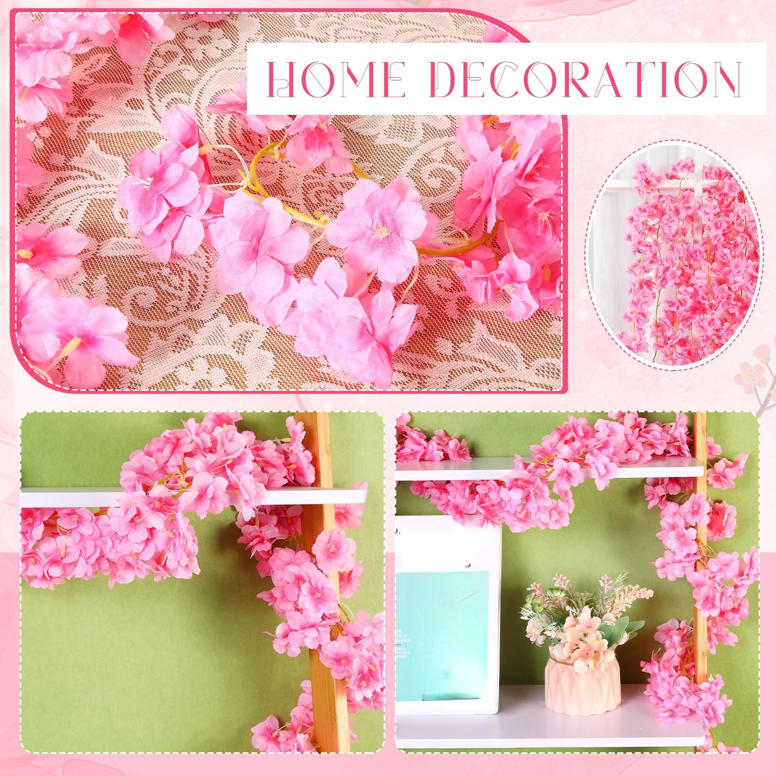 Amazon.com: Nuenen 16 Pack 94.4ft Artificial Cherry Blossom Vines