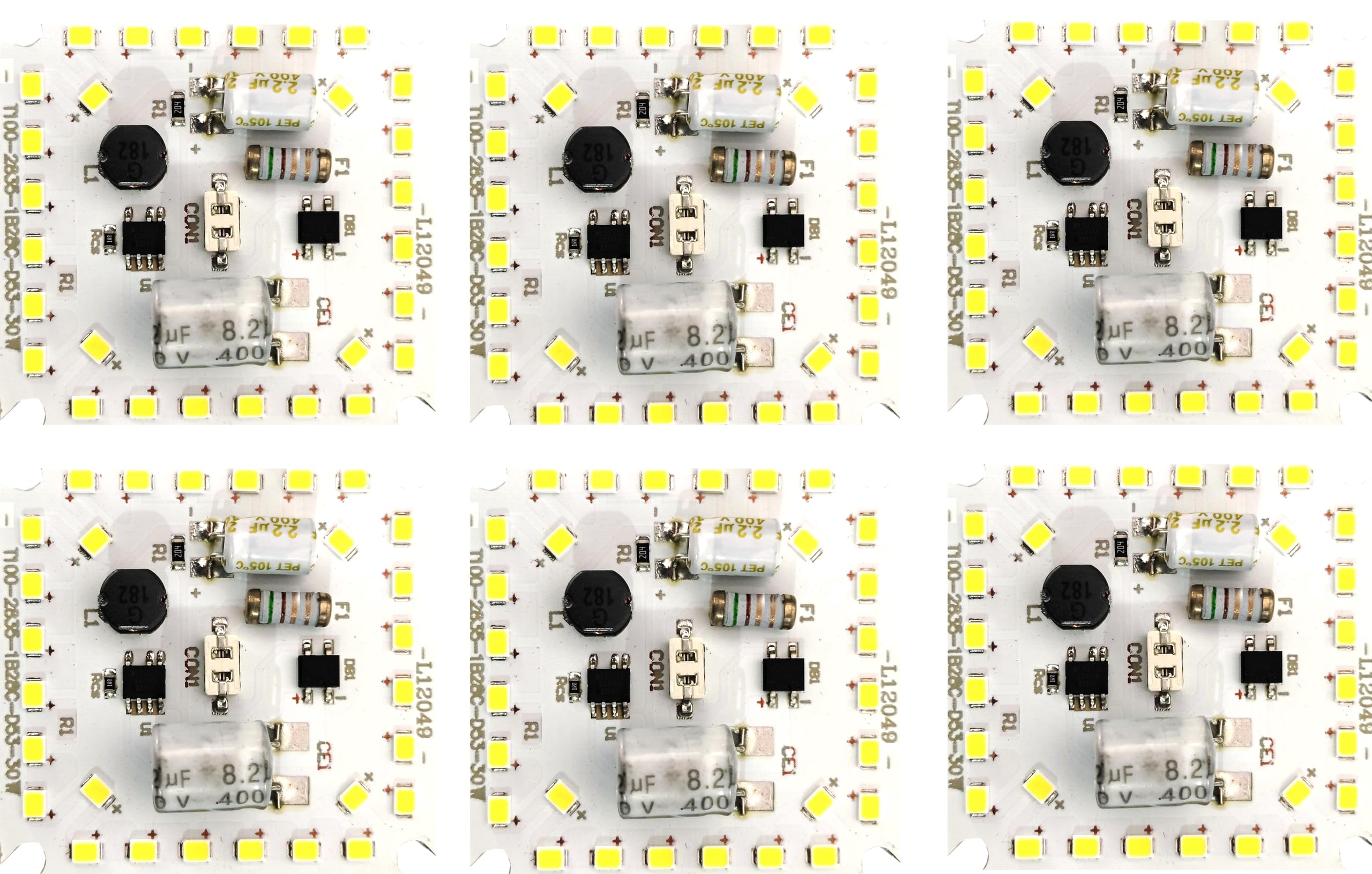 Wizzo (Pack of 6 Pieces 30 Watt Super Bright ALPHA DOB MCPCB Direct On Board Led Lights Raw Material Electronic Kit For Led Bulb | Alpha DOB | 28 SMD On Board | Cool White-picture-34