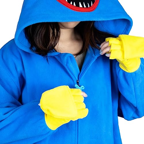 Miniatura 3 de Poppy Playtime Disfraz de Huggy Wuggy con capucha