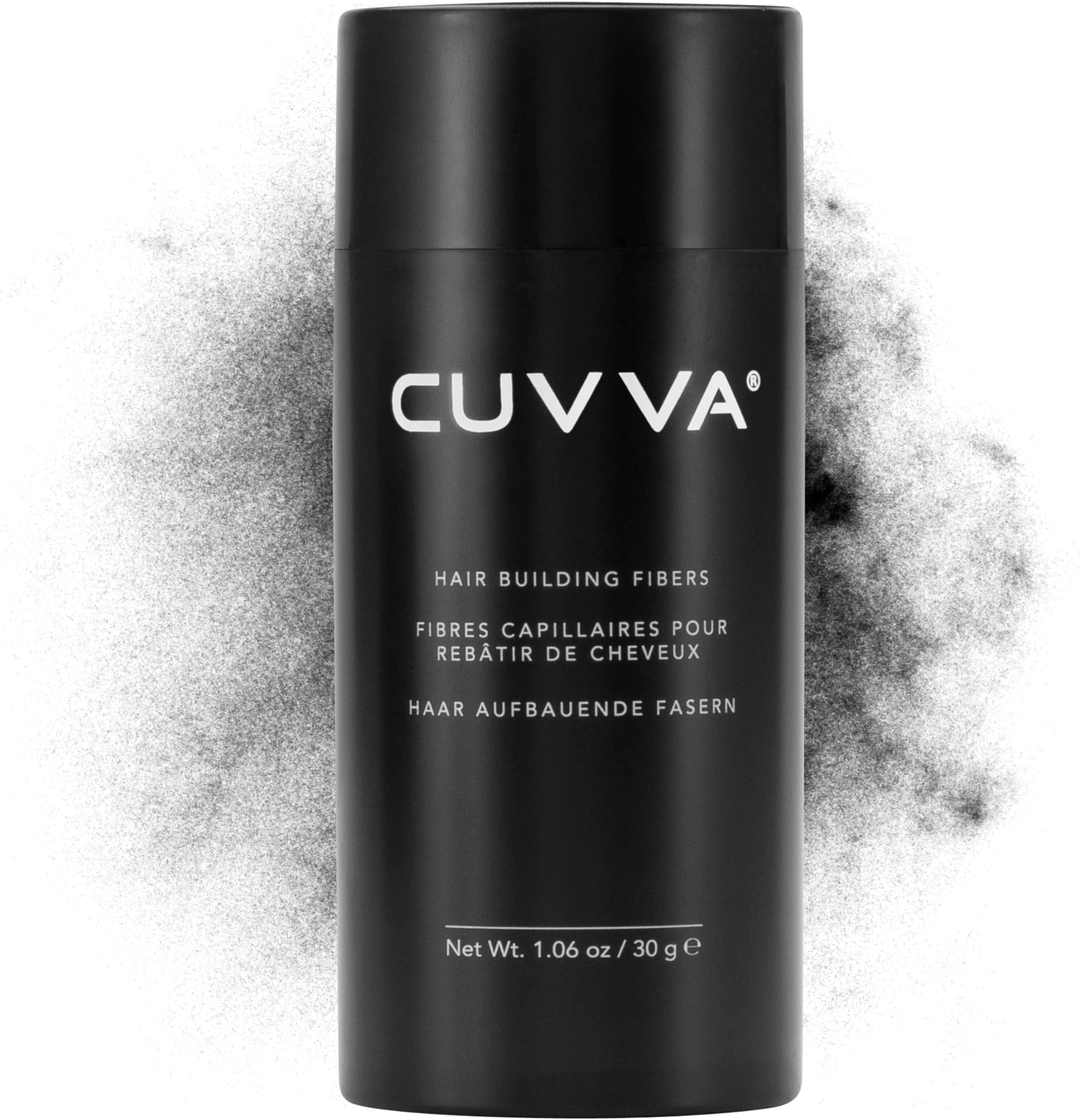 - CUVVA Hair Building Fibers (30g) - Instantly Fill in Fine and Thinning Hair to Create a Thicker, Fuller Look - 14 Different Shades for Men & Women - Black