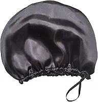 Touca Nero De Cetim Antifrizz Dupla Face (Preto)