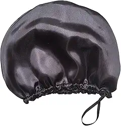 Touca Nero De Cetim Antifrizz Dupla Face (Preto)