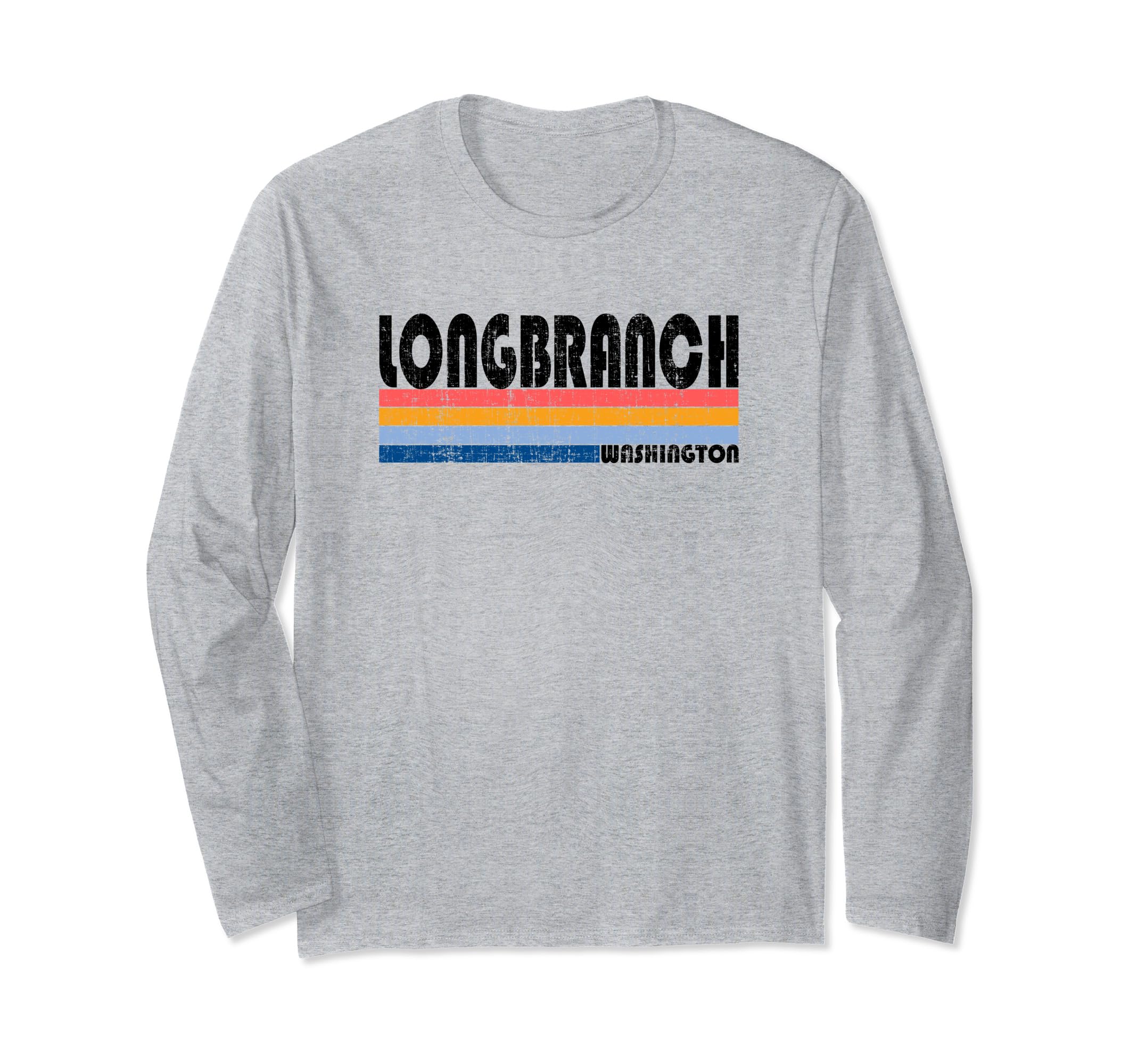 Show your Longbranch, WA Hometown Pride with this Retro 70s Long Sleeve T-Shirt