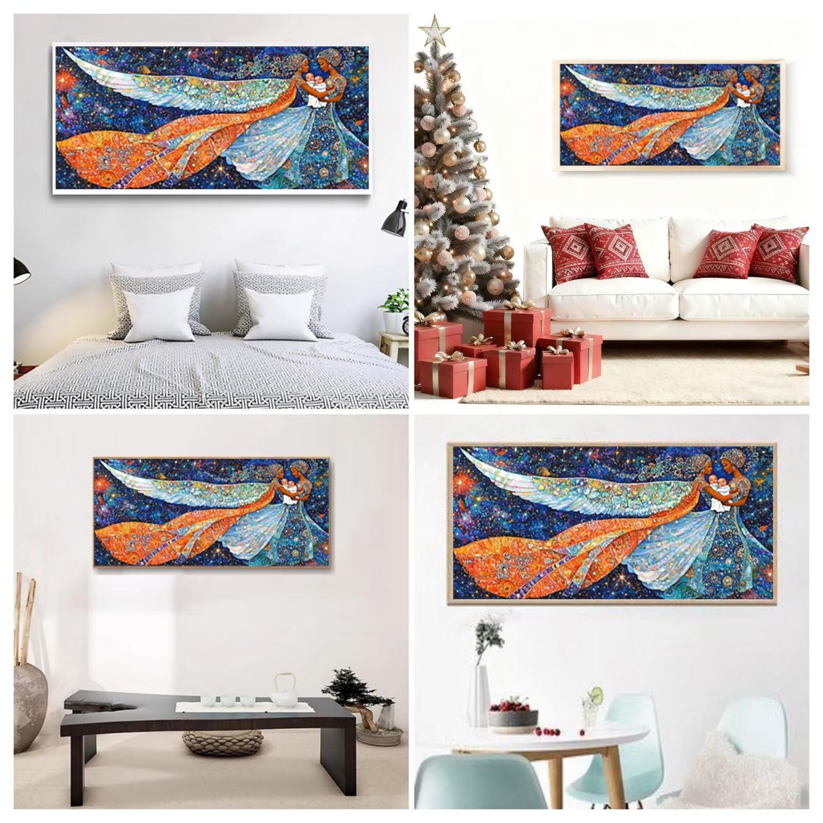 Afryka Diament Malarstwo XXL Kobieta Diament Malarstwo Dorosły 60 x 120 cm, Diament Malarstwo Sztuka Kreatywna Dla Dorosłych, DIY Diament Malarstwo Zestaw do haftu krzyżykowego, Duży rozmiar do