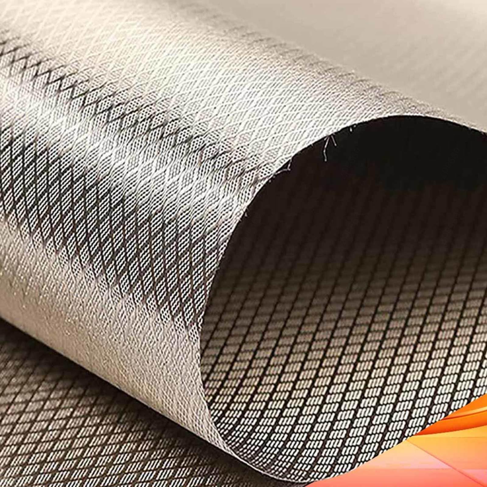 Faraday Fabric Military Grade EMF Fabric EMP Cloth Shield for Generator Nickel Copper Material Anti Radiation RFID EMF,silver-7x1.1m