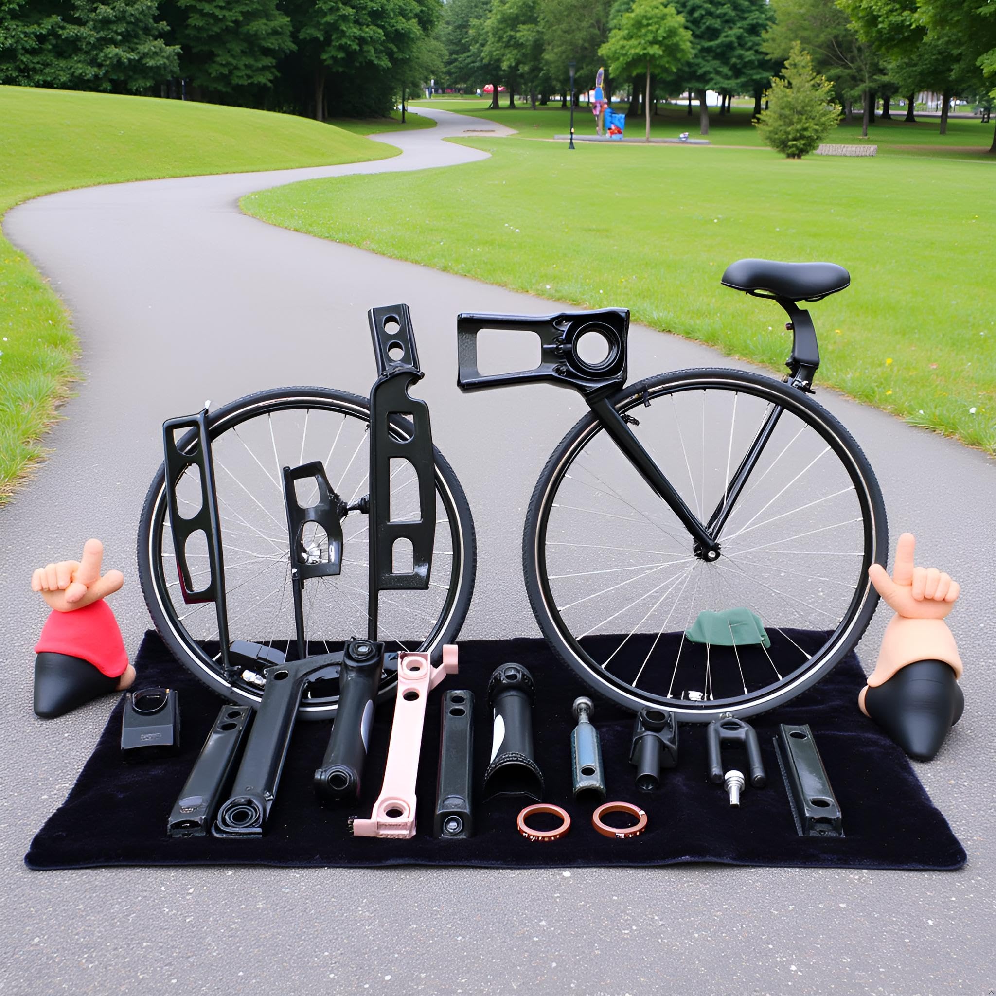 Alomejor Verstellbare St¨¹tzr?der f¨¹r Kinder 18-24 Zoll Fahrrad, Stabile Fahrradhilfe f¨¹r Anf?nger, Kinderfahrrad Zubeh?r Training Wheels Schwarz