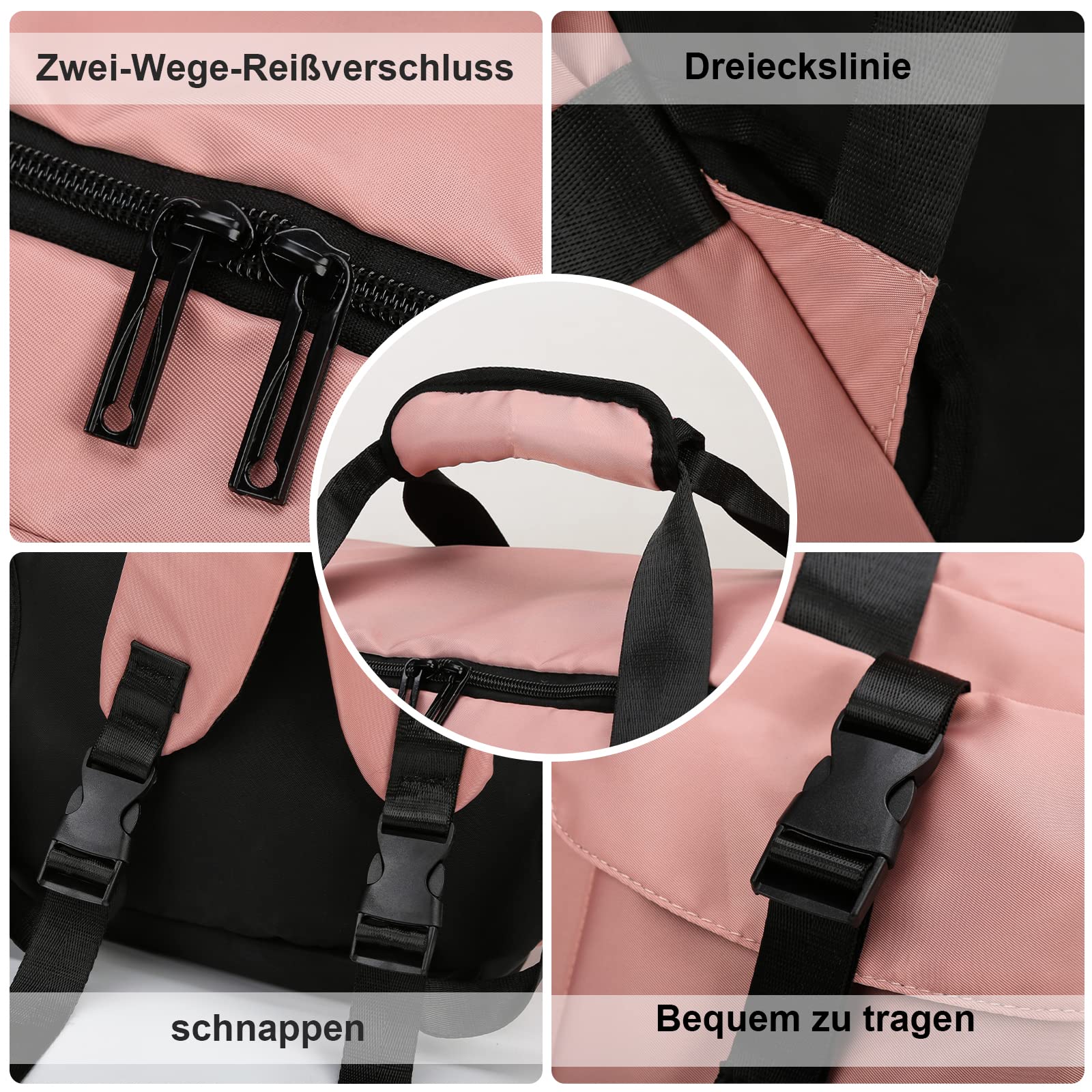 Suweir Torba podróżna, duża, dla kobiet i mężczyzn, 65 l, torba sportowa z kieszenią na buty i kieszenią na mokre suszenie, duża pojemność, torba podróżna, torba do pływania, na podróż, do uprawiania