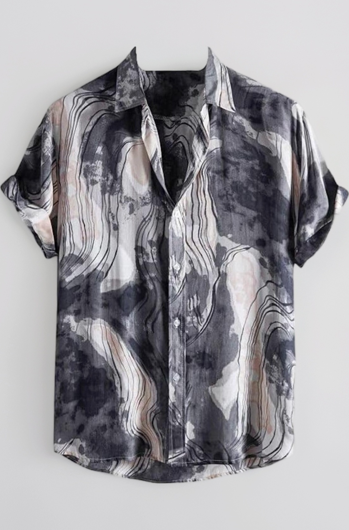 Leriya Fashion Men's Rayon Regular Fit Shirt Casual Stylish | Short Sleeve | Printed Shirts| Summer Button Down