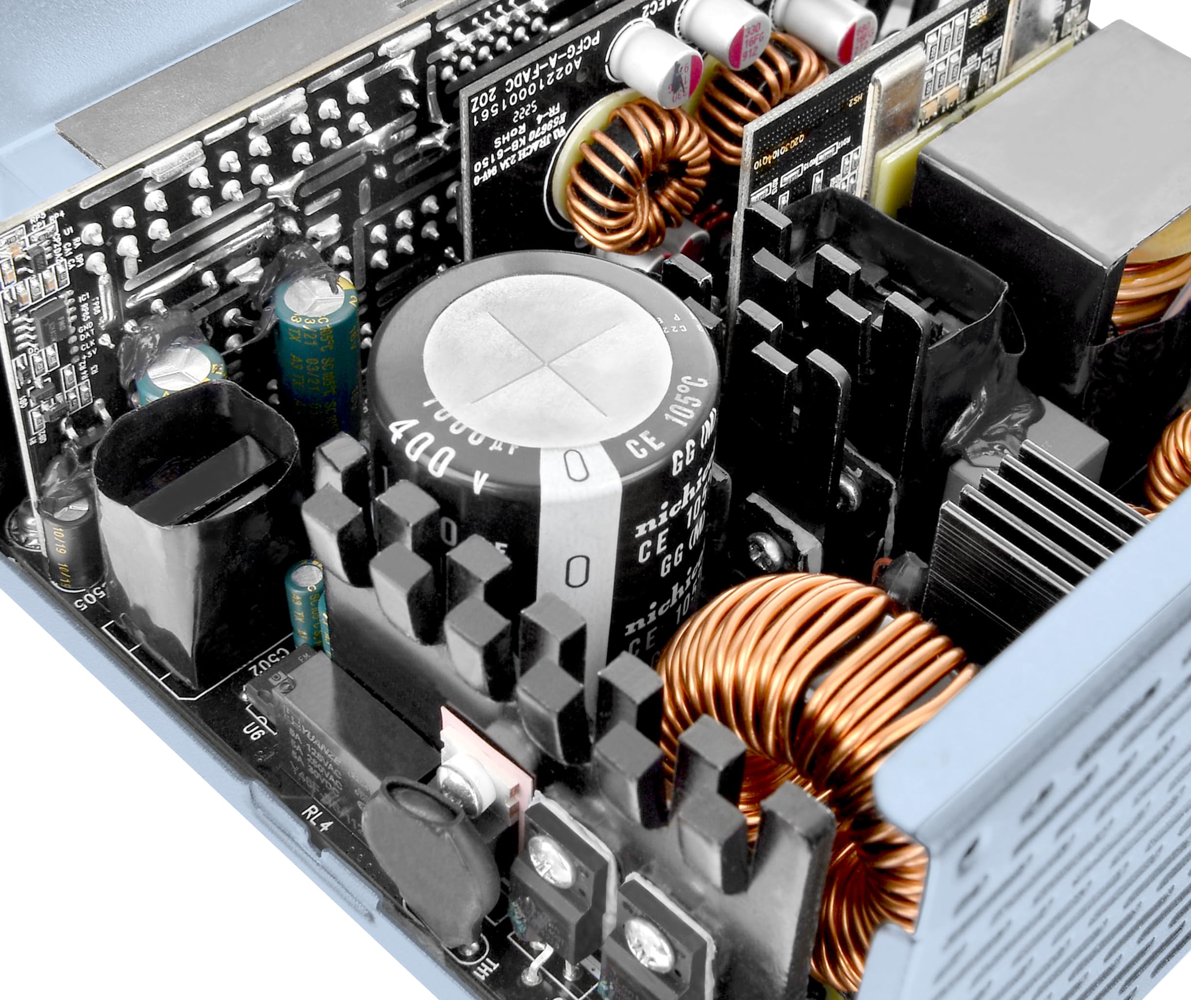 Thermaltake GF A3 1050 W zasilacz PC ATX-3.0, PCIe Gen 5.0, 80-Plus Gold, w pełni modułowy, cichy, 140 wentylatorów, certyfikat UE, 25 lat Hydrangea Limited Edition