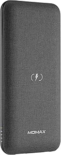 MOMAX Wireless Portable Charger, 10000mAh MFi Q.Power Touch Power Bank Lightning Input 20W PD&QC External Battery Pack 2 Input+3 Output Phone Charger for iPhone, Airpods, Samsung, Android (Dark Grey)