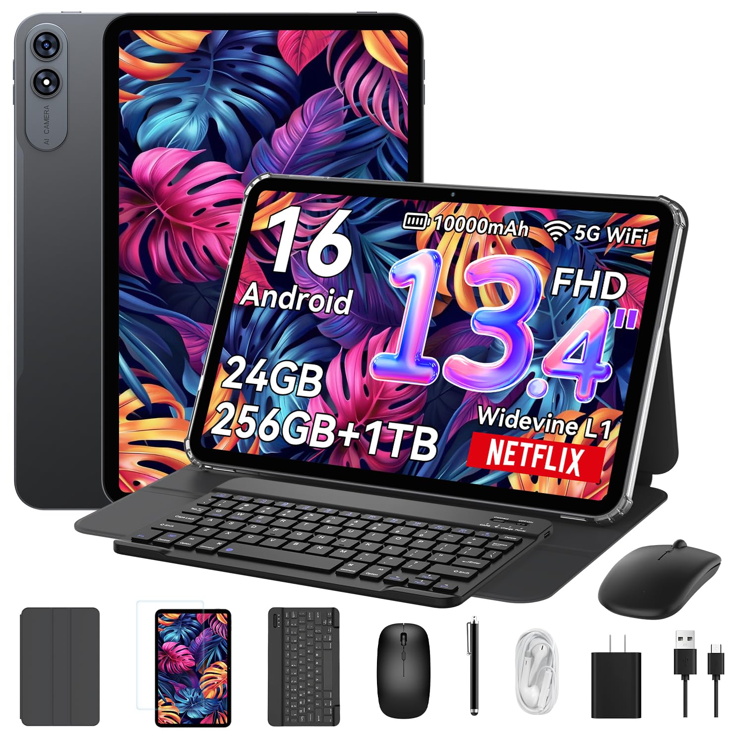 Amazon.co.jp: 【タブレット 13インチ Wi-Fiモデル】T60PRO android16