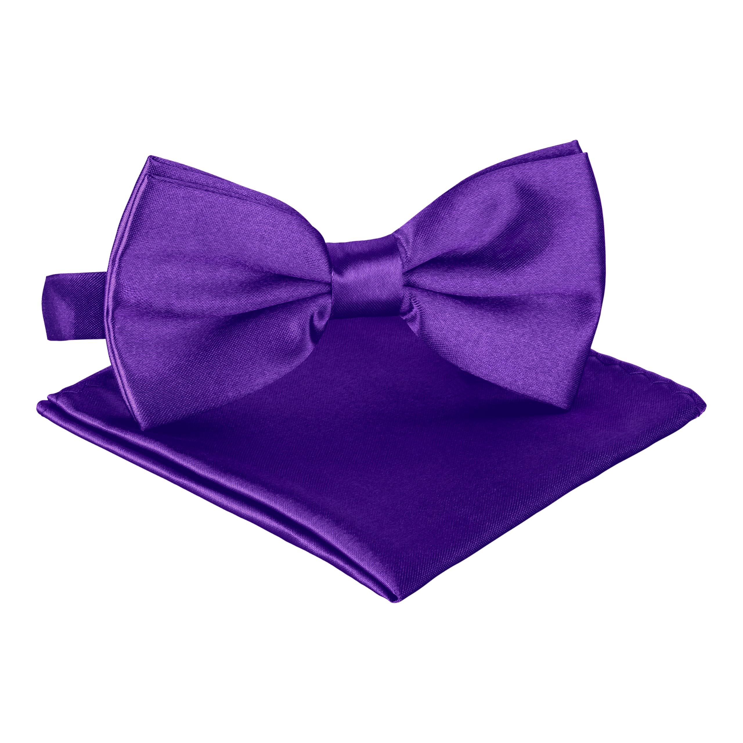 BomGuard Herren Fliege mit Einstecktuch – elegantes Set für Hochzeit, Business & Party – vorgebunden & verstellbar – stilvolles Herren-Accessoire