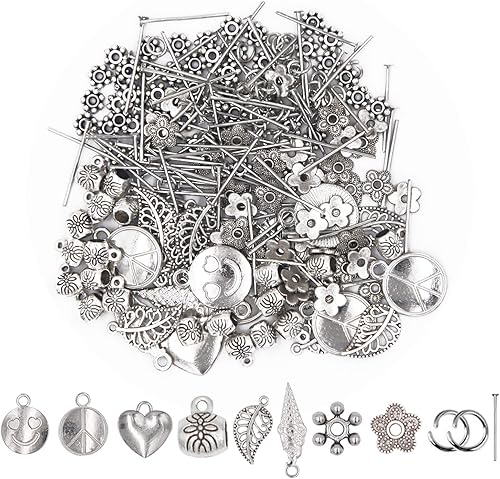 Miniatura 4 de EuTengHao Juego de 488 cuentas de cristal de ojo de gato, piedras preciosas naturales, redondas, sueltas, con accesorios colgantes, anillo abierto,