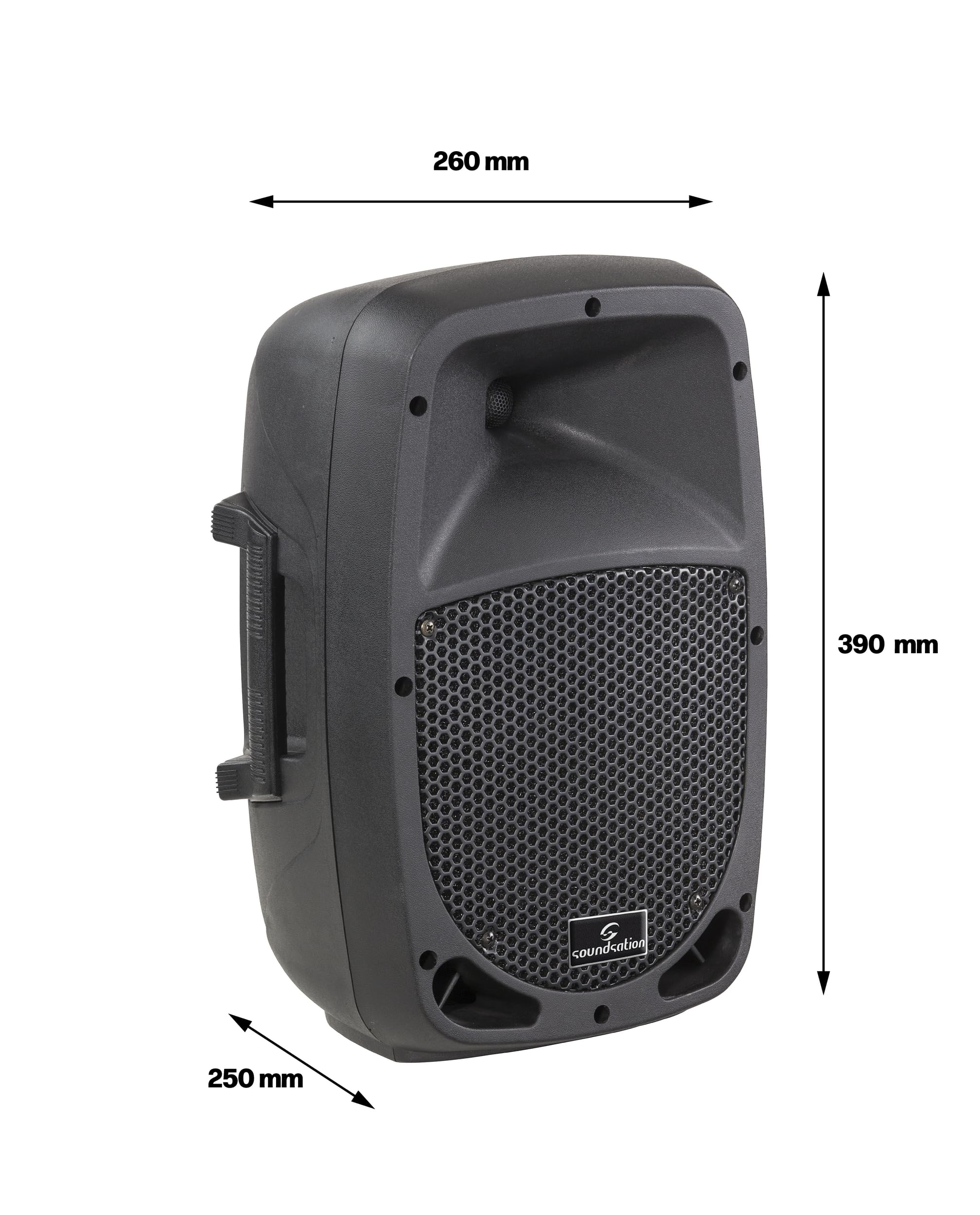 Soundstation - Go-Sound 8A - diffusore attivo/amplificato da 320 watt, nero