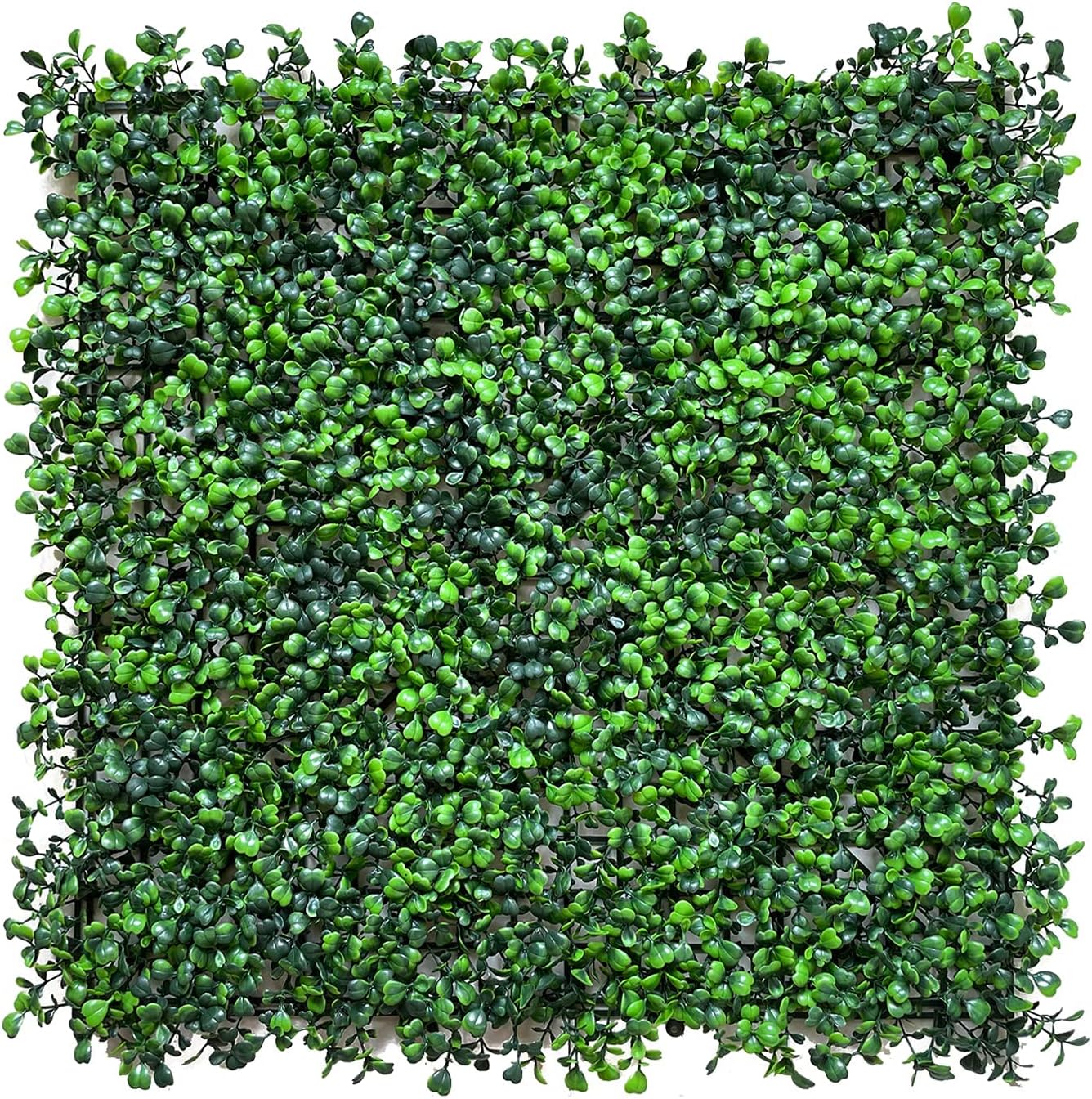 LACKINGONE 12PCS 20x20 inch Artificial Grass Wall Backdrop, Fake Green Plant Wall Decor, Faux Boxwood Hedge Privacy Screen, Greenery Living Wall Panels UV Protected for Indoor Outdoor Garden Fence