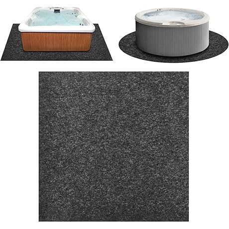 Super-Sized 90"X90" Inflatable Hot Tub Ground Mat: Ultimate Spa Safety & Protection