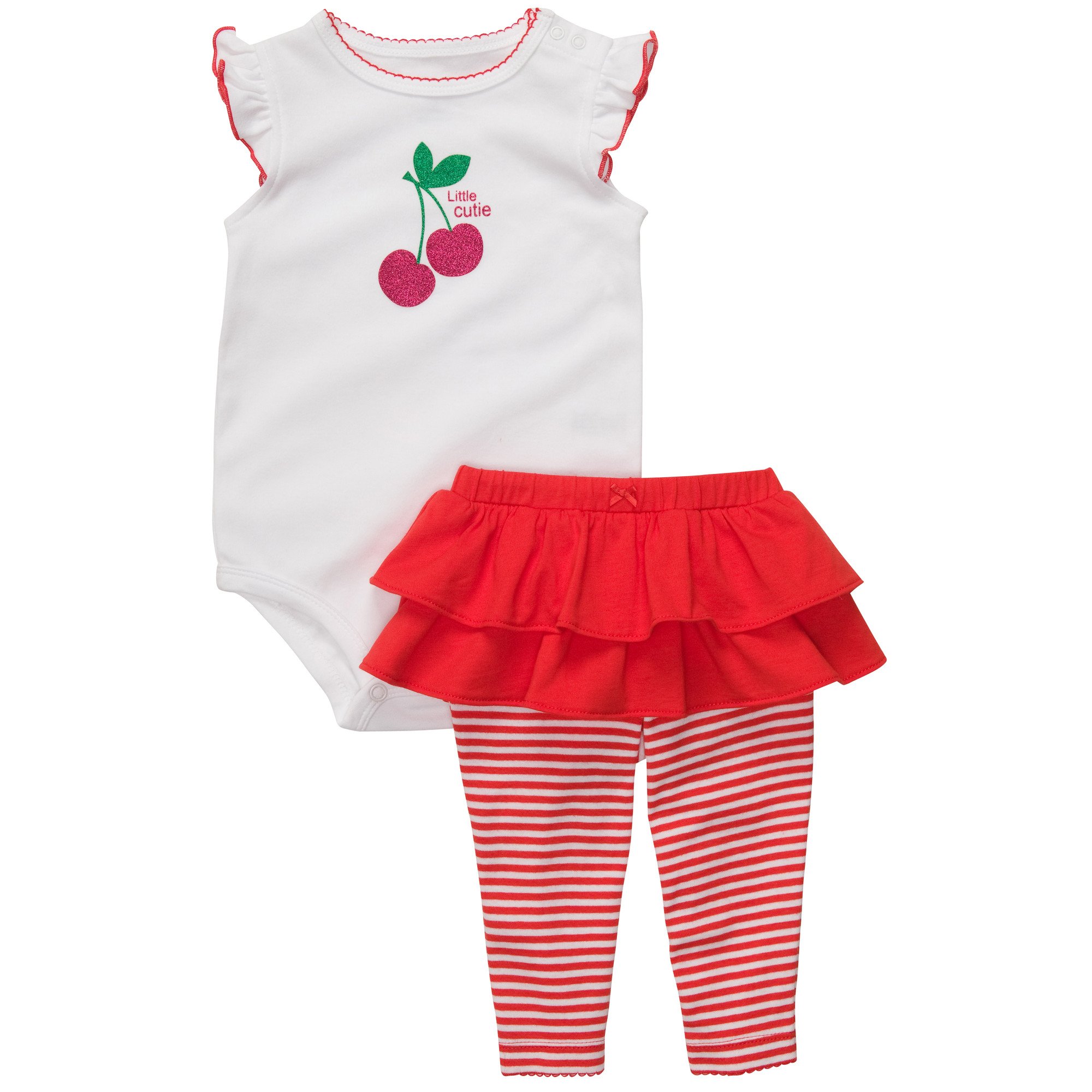 Carter's 2-częściowy zestaw dla dziewczynek body + legginsy/spodnie Baby Girl Dress lato strój zestaw 2-częściowy TLG