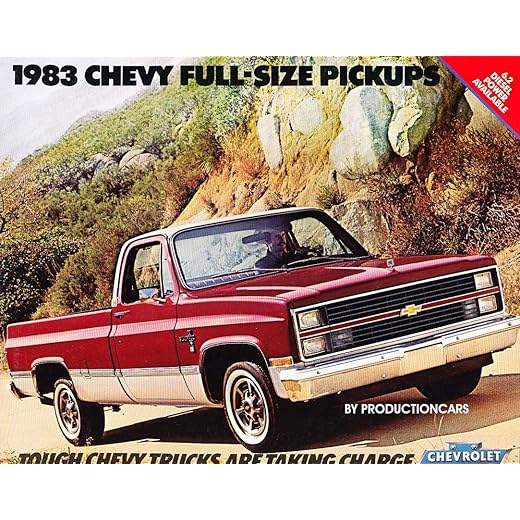 1983 Chevrolet Silverado Truck 16-page Sales Brochure Catalog