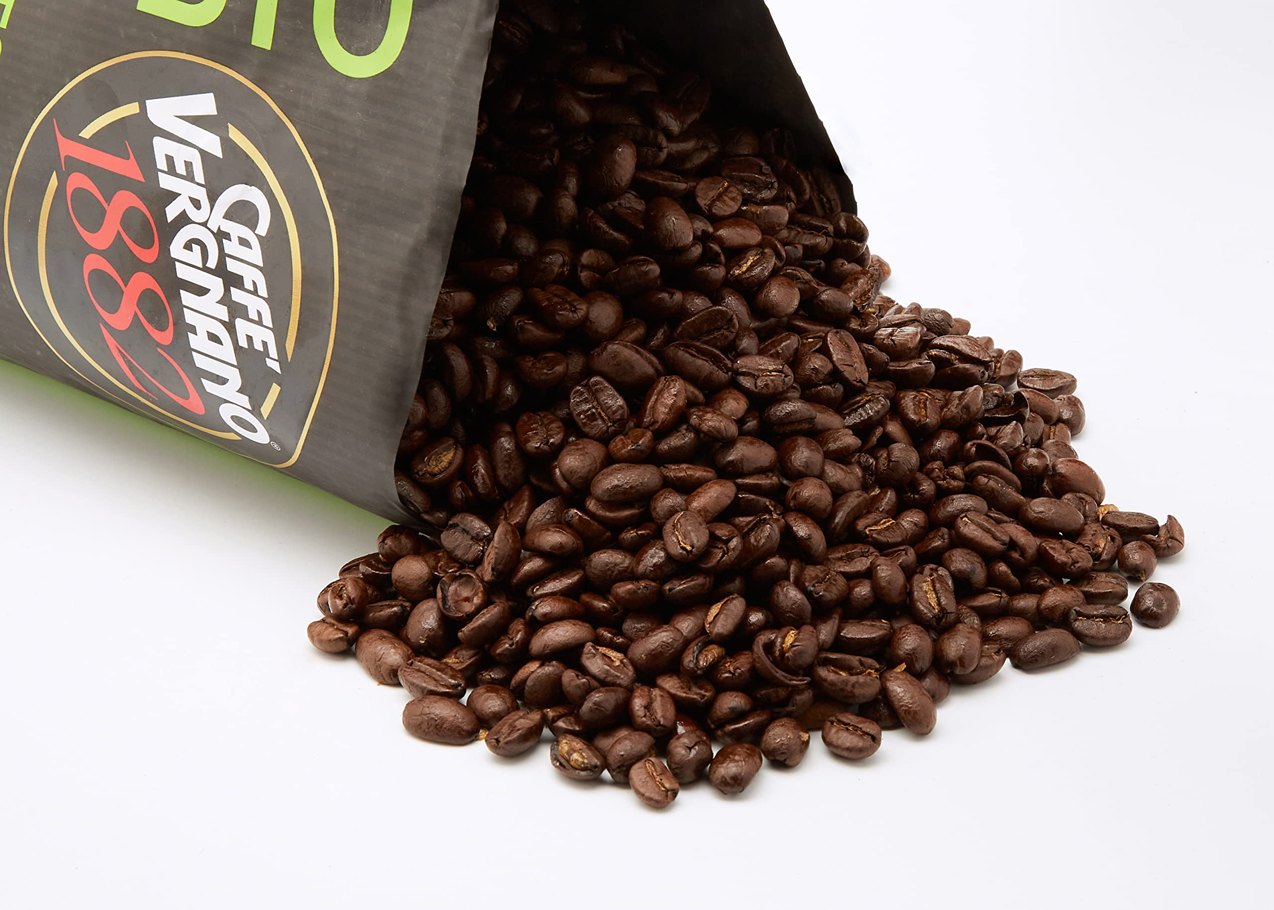 Caffè Vergnano 1882 - Café en grains 100% Arabica Bio - 2 paquet de 1 Kg