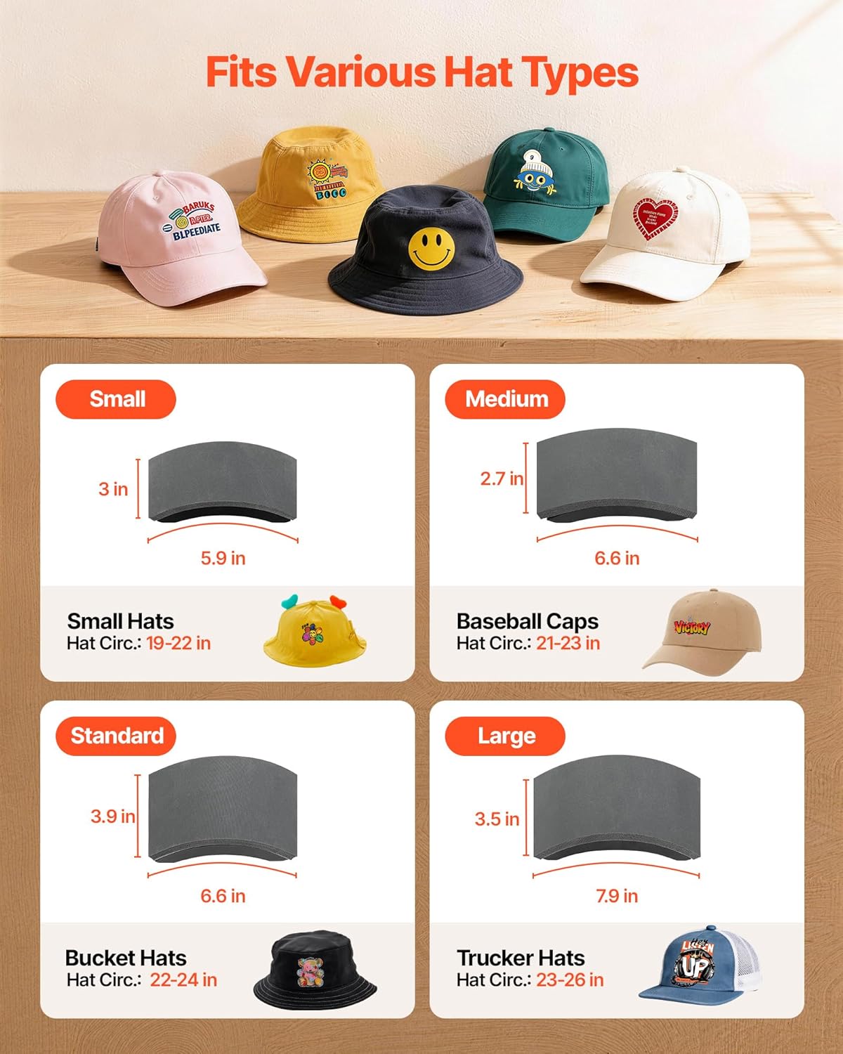 VEVOR Hat Heat Press Machine, with 4 Interchangeable Platens and Caps Stretcher, Precise Temperature & Time Control, Heat Press for Hats and Caps, for HTV Iron On and Sublimation Projects, Light Blue