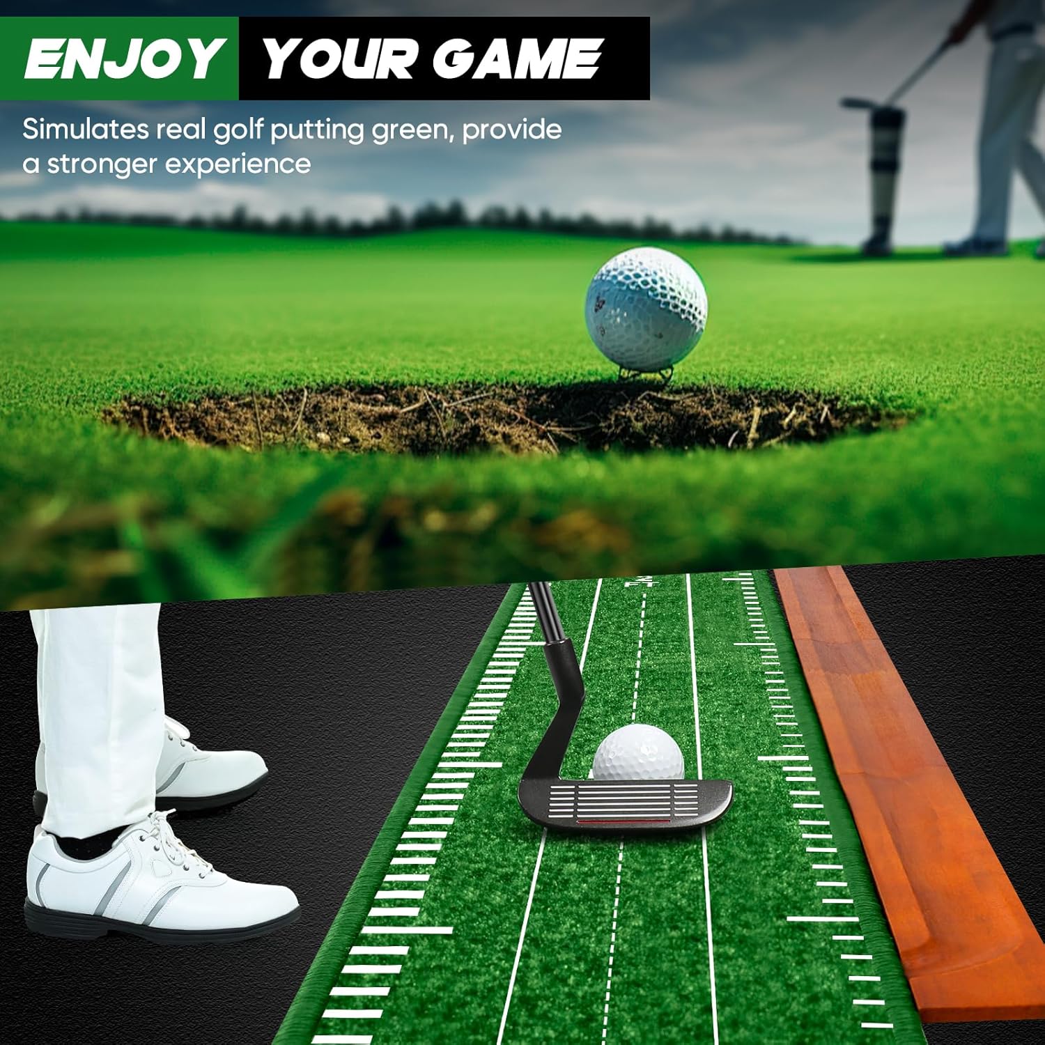Golf Putting Mat, Putting Green Indoor, Putting Mat, Putting Green, Golf Mat, Gifts for Golfers, Golf Gifts for Men