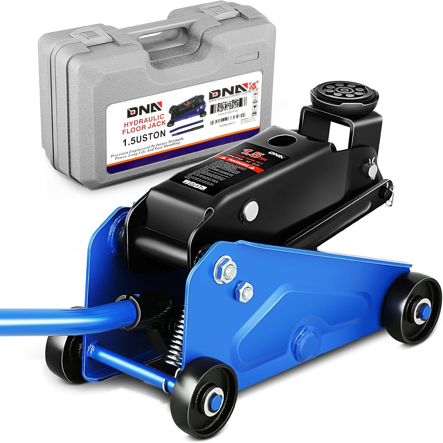 DNA Motoring Low Profile Hydraulic Trolley Service/Floor Jack, 2.5 Ton (5500 lbs) Capacity, Lifting Range 3.35"-15.16",Pink, TOOLS-00676-PK