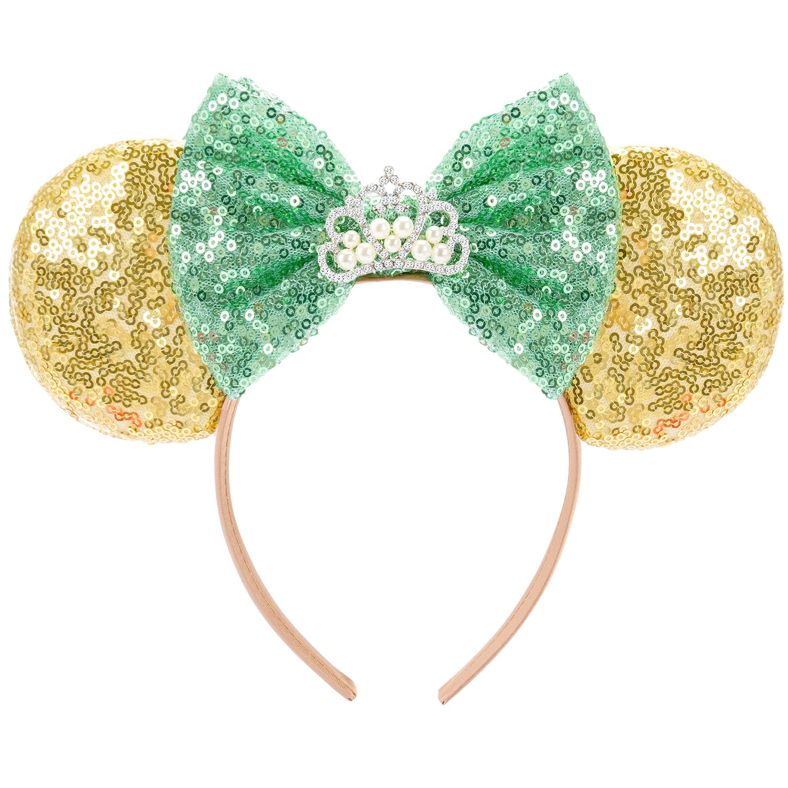 HAMUTH Mouse Ear, Mouse Ear Headband for Women Girls Adult, Princess Ear for Party Trip Parks Cosplay Costume Accessories