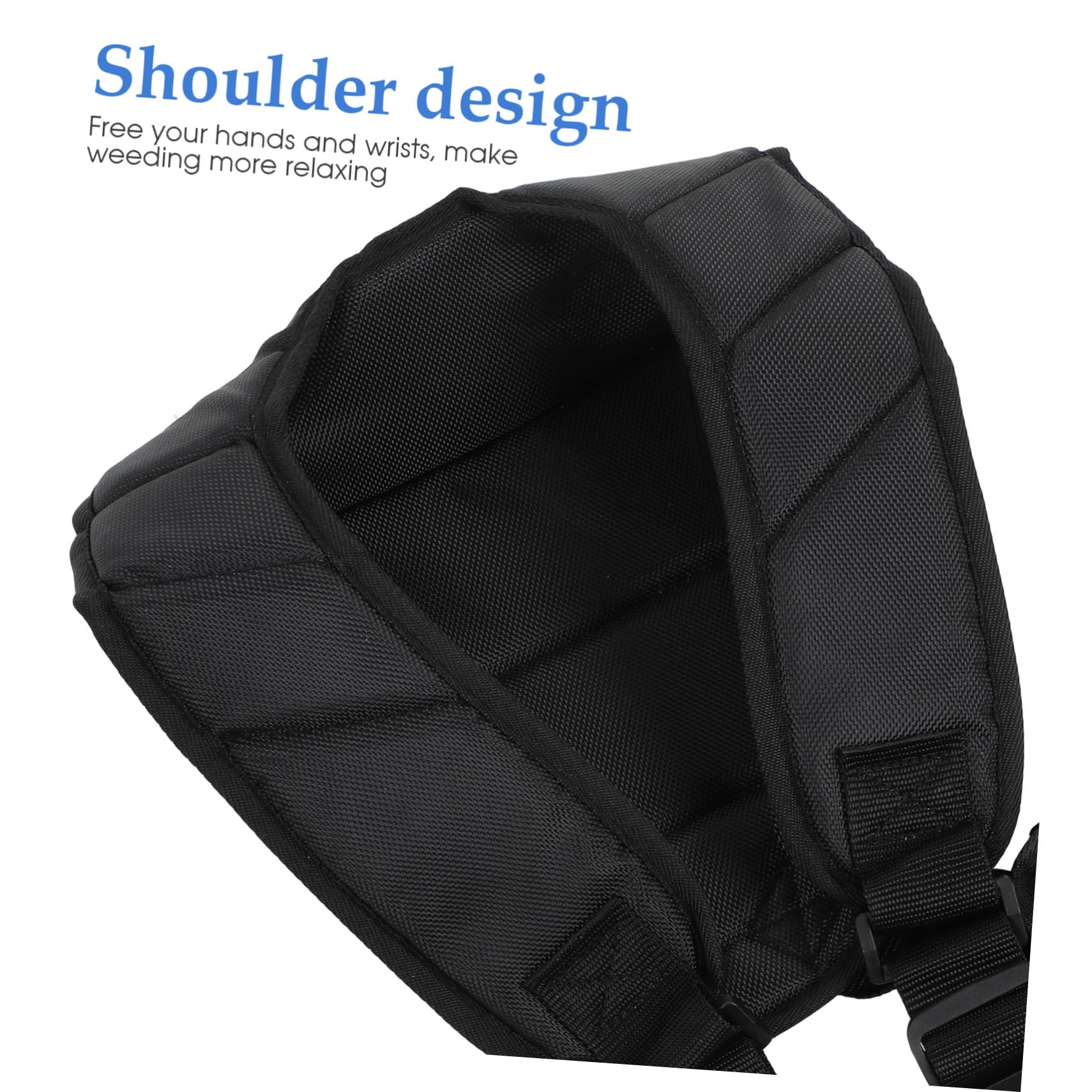 Cinturón Doble de Nylon para Desbrozadora con Gancho de Transporte y Abrazaderas, Diseño Ergonómico para Reducción de Fatiga y Uso Cómodo