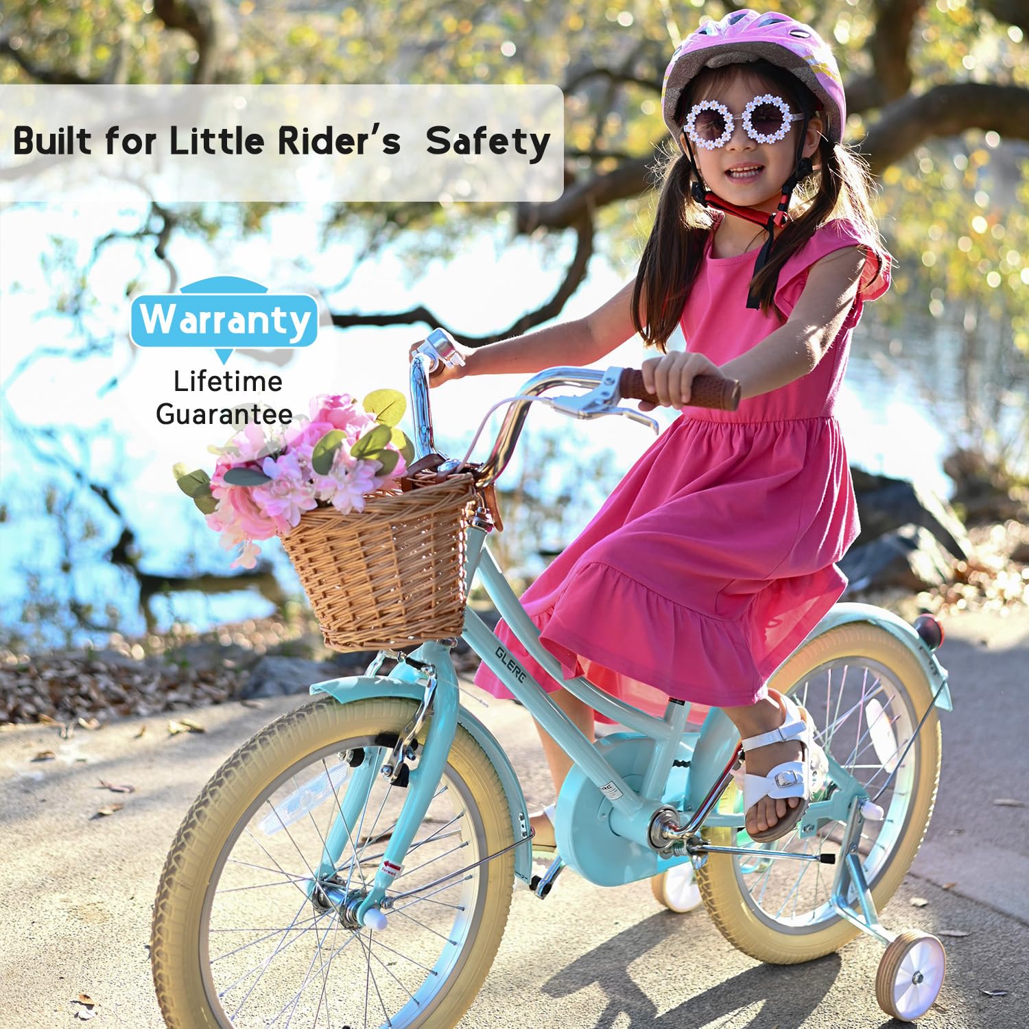 Amazon | Glerc Little Molly 16インチ キッズバイク レトロクルーザー