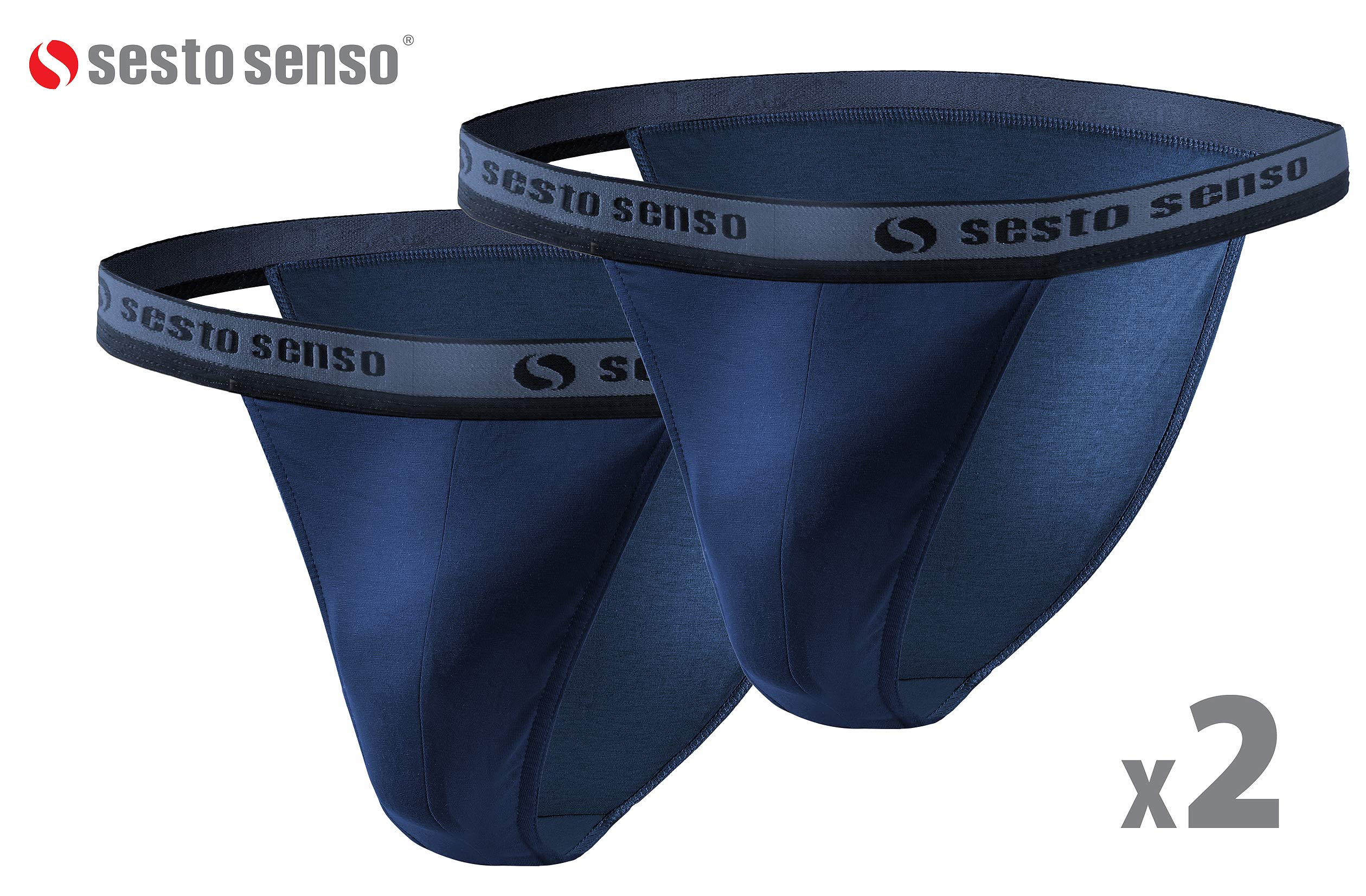 sesto senso Slip Tanga Coton Homme 1 à 4 Pack Sexy Culotte sous-vêtement