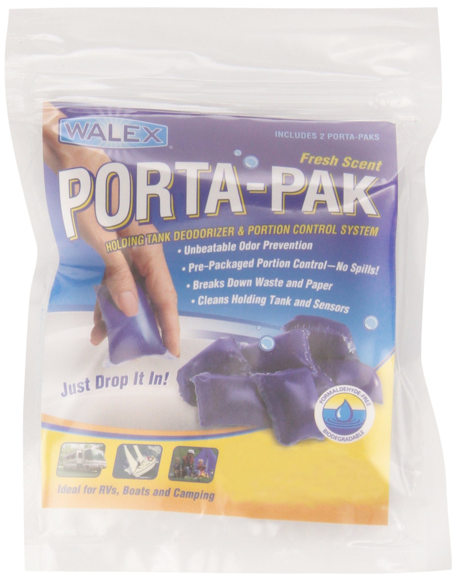 Walex (TOI-91798 Porta-Pak Holding Tank Deodorizer, (Pack of 2)