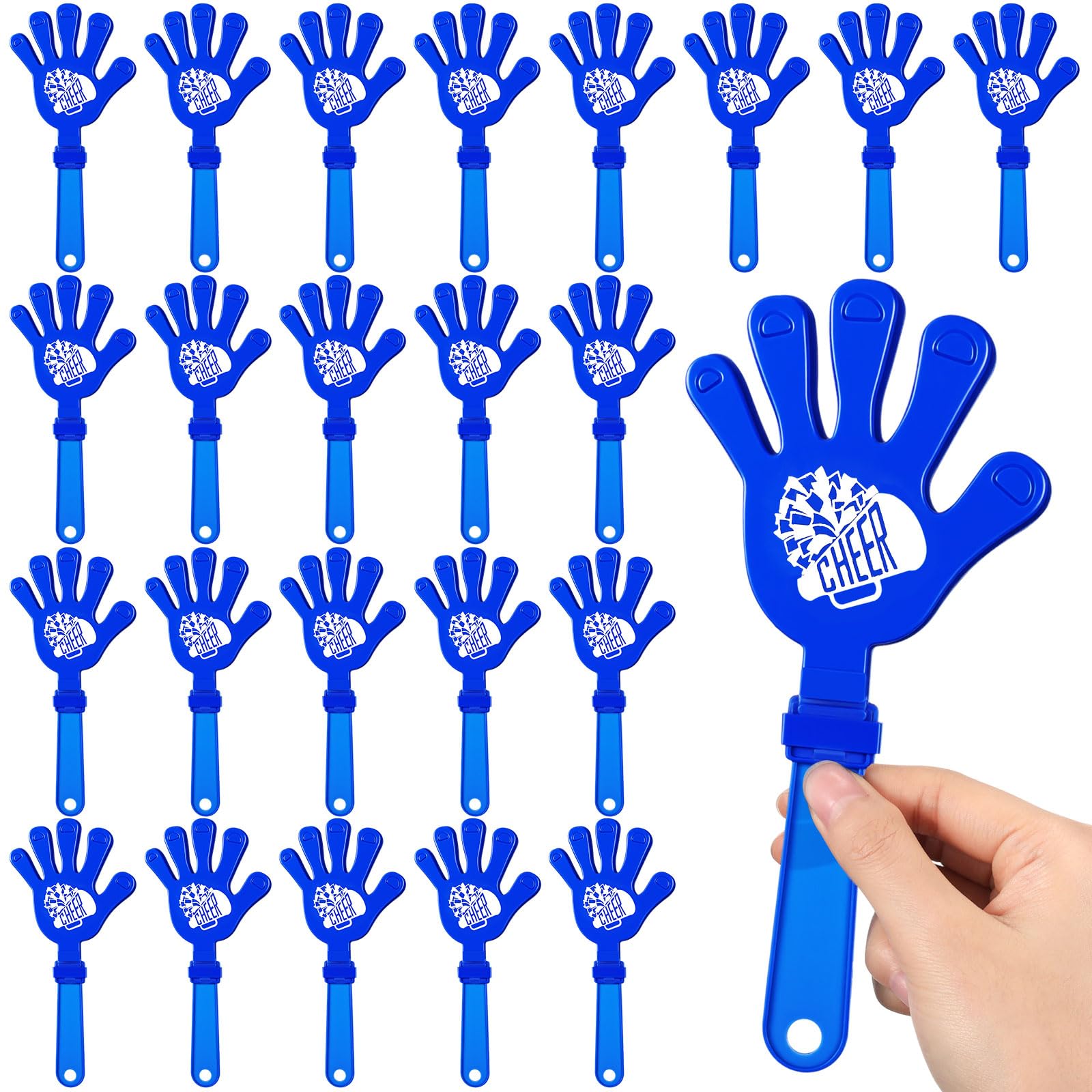 Rotatingpals Hand Clappers Noisemakers Bulk 7.5 Inch Cheer Clackers Noise Maker, Plastic Clappers for Sporting Events Basketball Football Soccer Baseball Hockey Birthday Party Favors Supplies