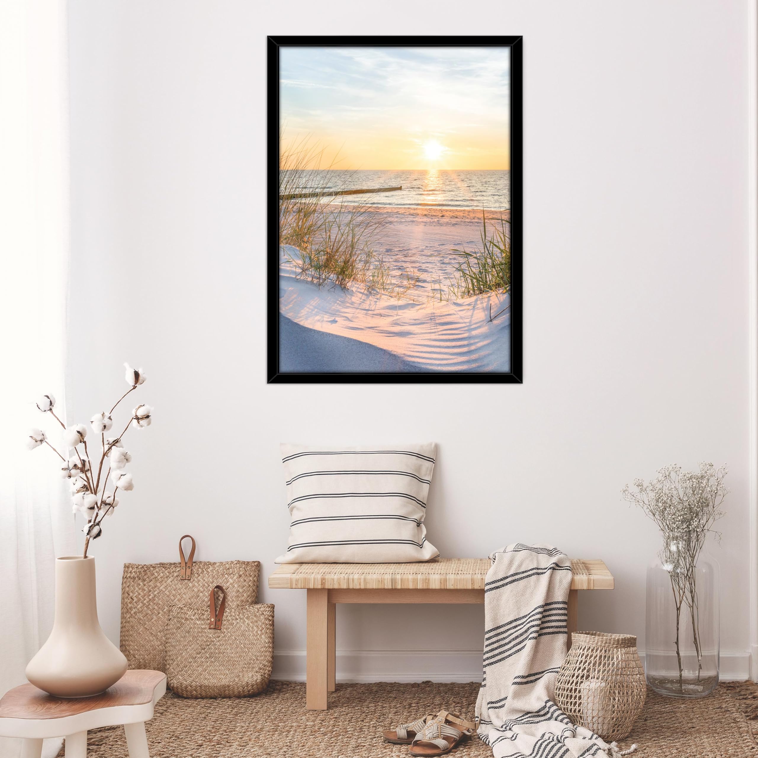 Canvas Schilderij Noordzee: Kustlandschappen voor uw Interieur Canvas Schilderij Noordzee: Kustlandschappen voor uw Interieur