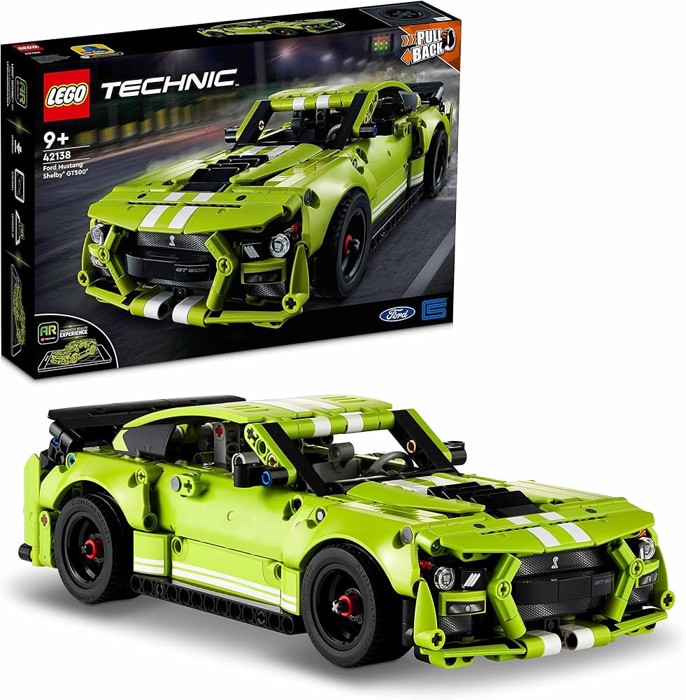 Lego technic set per costruzione auto ford mustang shelby gt500 42138