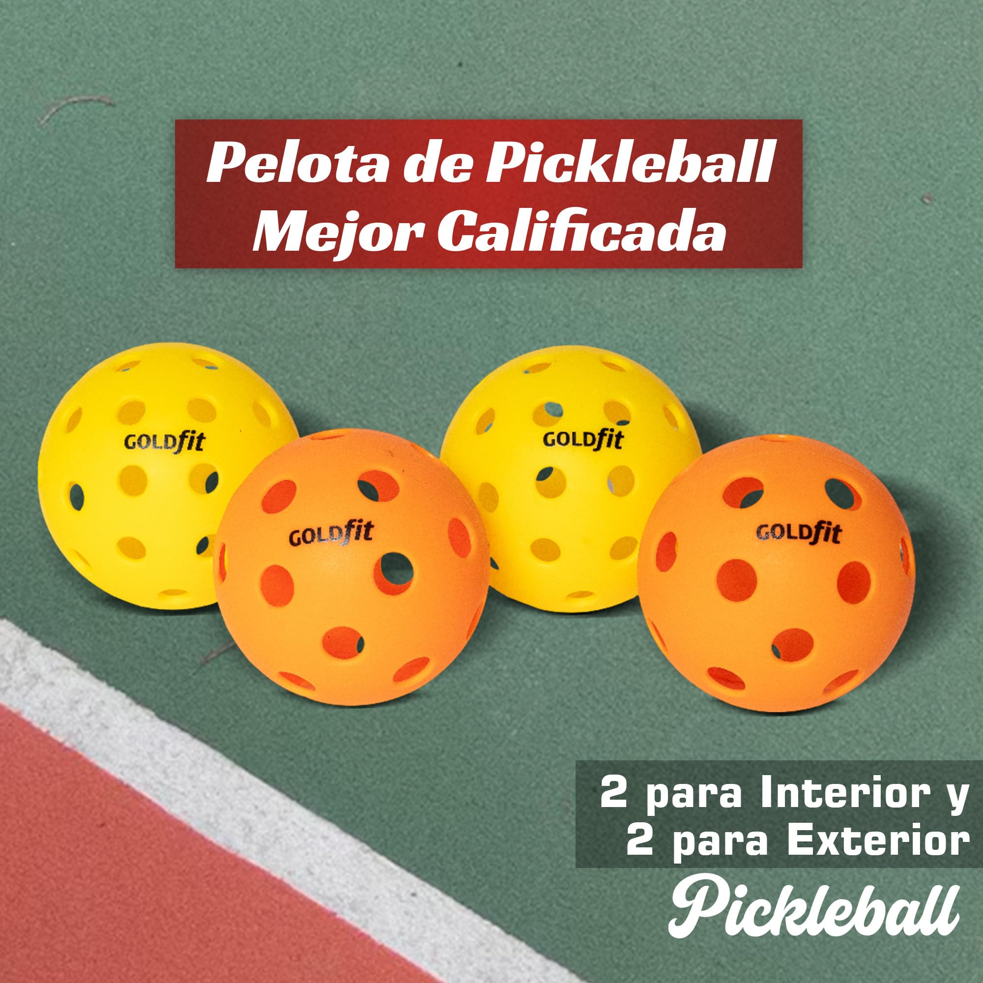 Juego de Paletas de Pickleball, Raquetas de Fibra de Carbono Texturizada con 4 Pelotas y Bolsa, Ligeras, Ergonómicas, Antideslizantes, para Hombres y Mujeres de Todos los Niveles