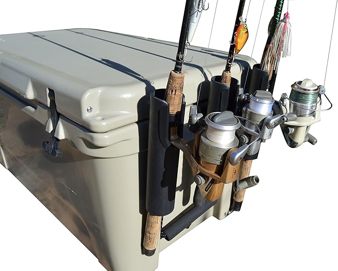 SHERPA Fishing Rod Holder for RTIC & YETI Coolers (Works
