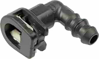 Dorman 800-091.5 Fuel Line Quick Connector 5-Pack - 90 Degree Angle, 3/8" Steel To 5/16" Nylon Tubing | Universal Fit, Leak-Free Replacement