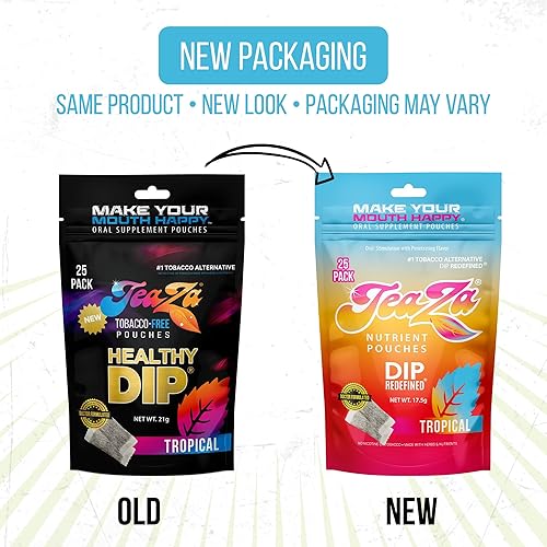 Miniatura 2 de Teaza Bolsas energéticas a base de hierbas, para masticar tabaco, alternativa sin nicotina, sin humo, tabaco alternativo y inmersión saludable,