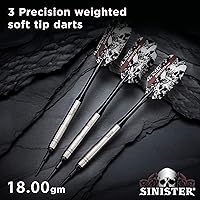 Vista 2 de Viper Dardos siniestros 95% tungsteno punta suave