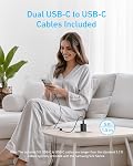 Anker 45W USB C Charger Block, PPS Fast Charger with USB-C Cable for iPhone 17/16/15 and More Series, iPad, Galaxy S24 Ultra (2-Pack 5 ft Cable Included)