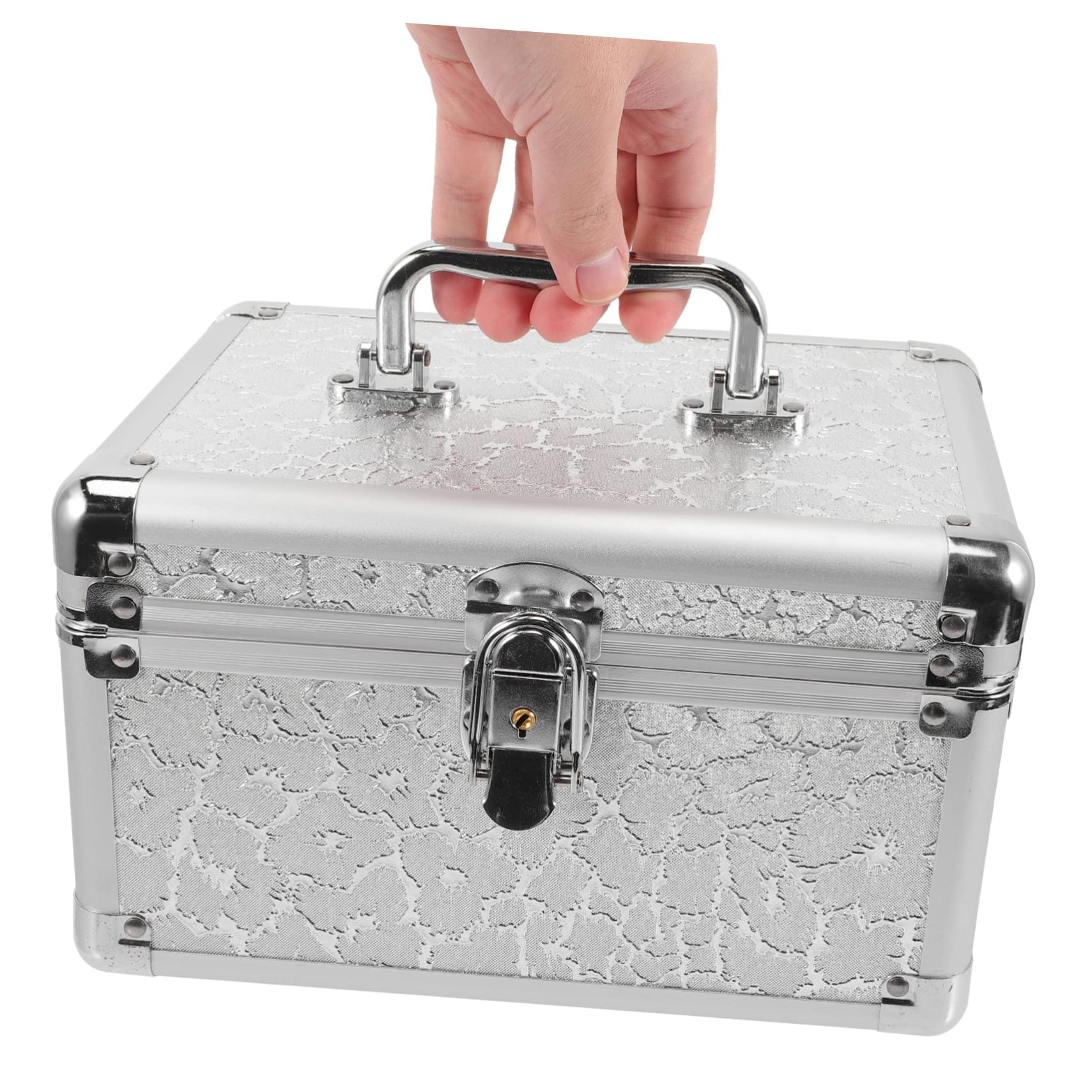 Caja Botiquín Médico Solo Artículos Aprobados por Fsa Maletín De Transporte De Medicamentos Organizador De Joyas Multi Herramientas Estuche Duro Viajar Aleación De Aluminio