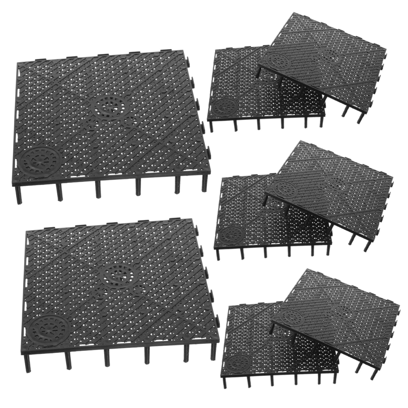 Toddmomy 60 Piezas Placa de Filtro Inferior Arena para acuarios de Agua Dulce Grava para pecera Pez Accesorios pecera Accesorio para pecera colador Placa de Filtro de pecera Red