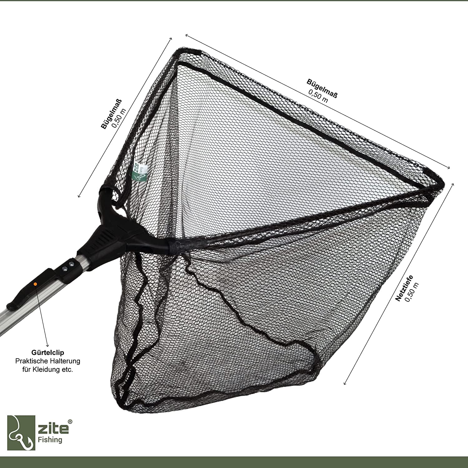 Guadino Da Pesca Zite Telescopico - Rete Gommata, Fino A 2.1m, Leggero, Per Pesca O Pulizia Piscina - Foto 11