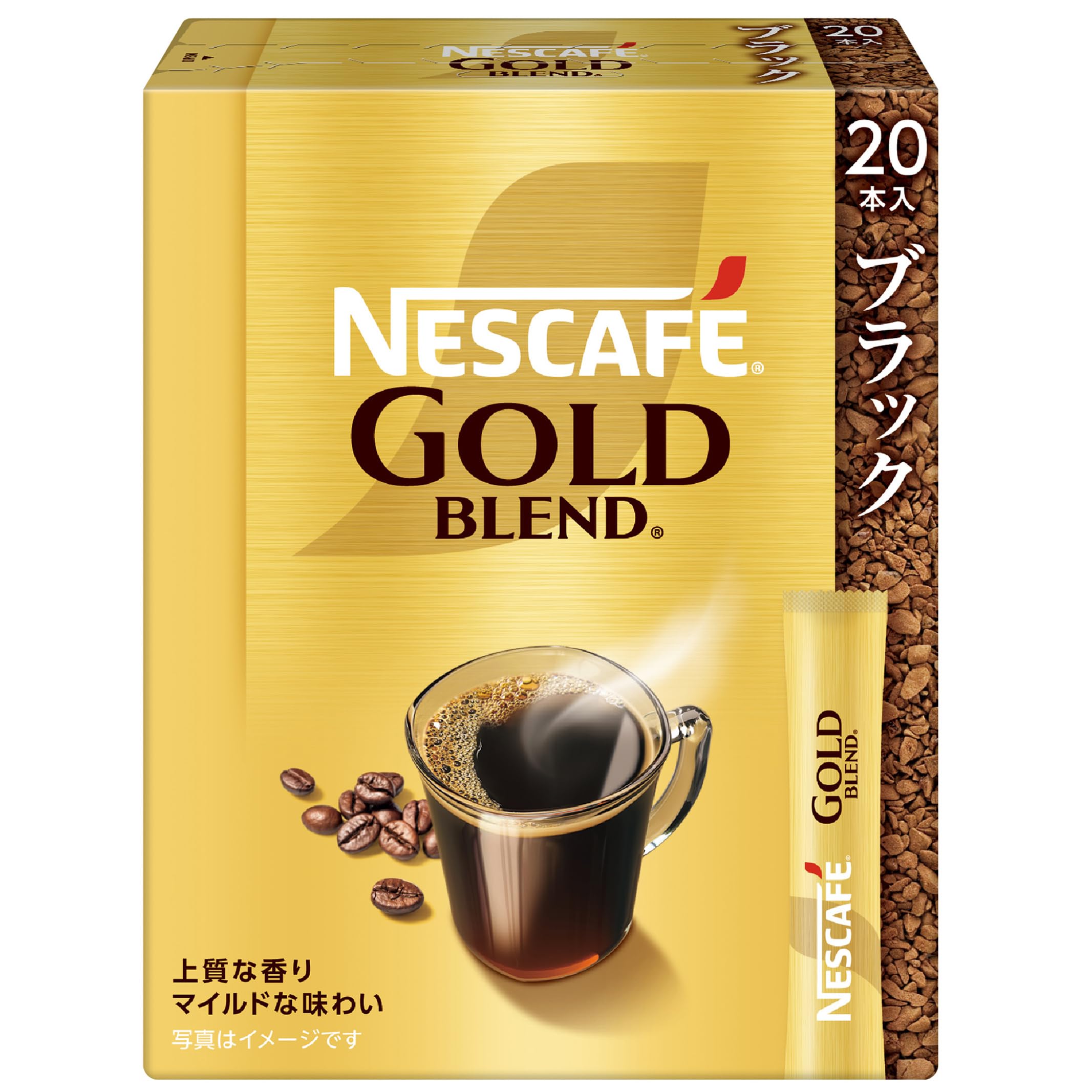 ネスカフェ ゴールドブレンド スティック ブラック 20P,箱,レギュラー ソリュブル コーヒー,個包装