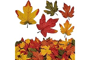 50Pcs Artificial Maple Leaves, Lifelike Autumn Foliage for Autumn Decorations