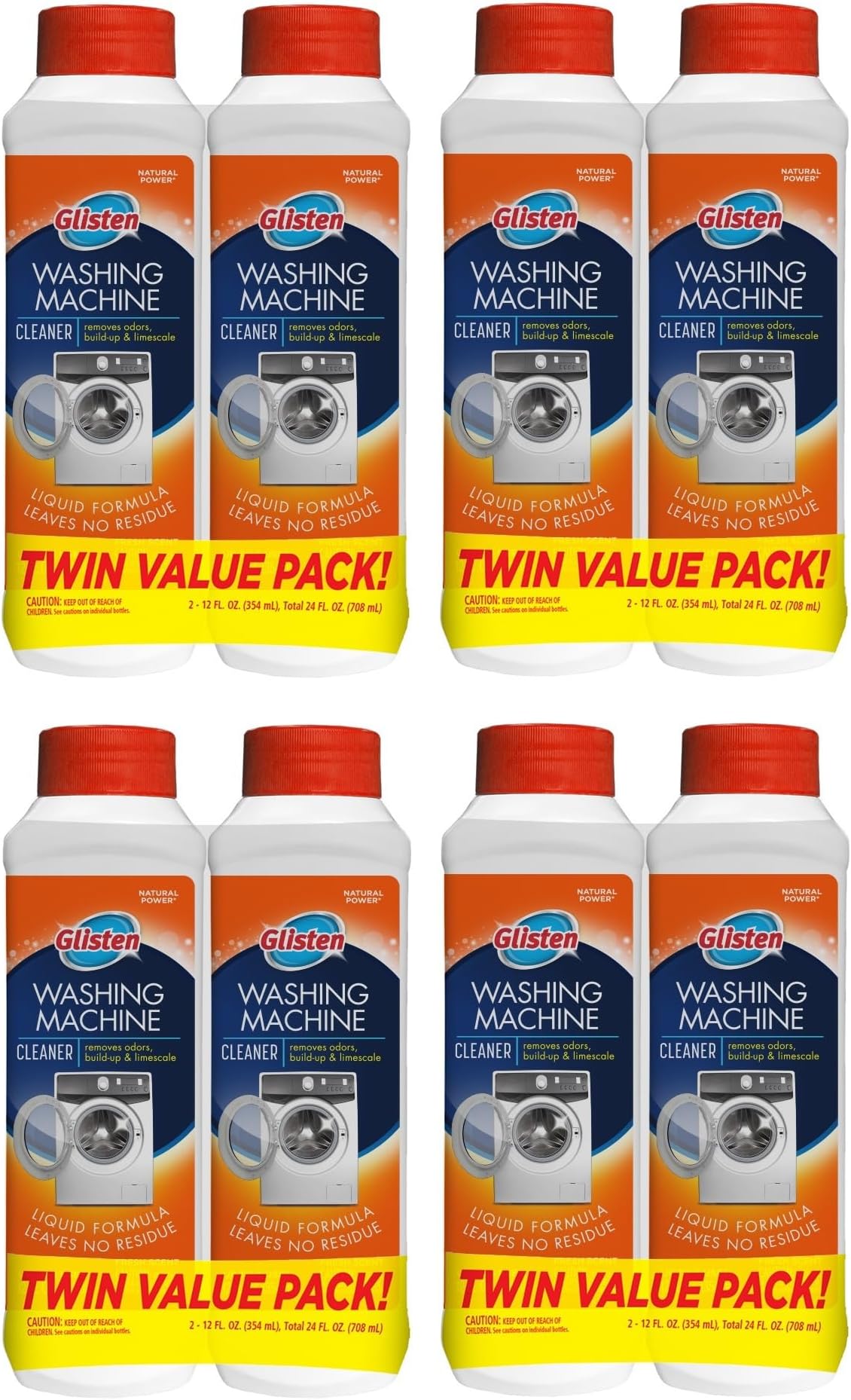 Washer Magic Washing Machine Cleaner and Deodorizer, 8 Bottles