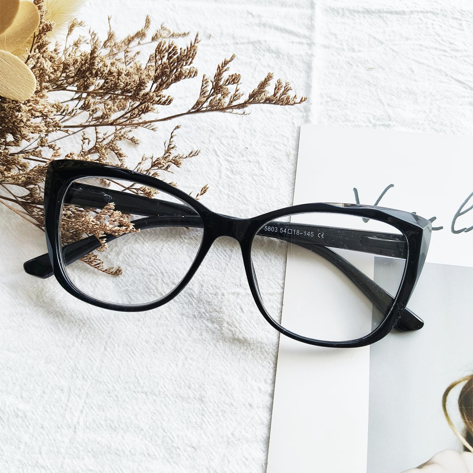Gafas de lectura de gran tamaño con diseño de ojo de gato para mujer, ligeras, grandes, de moda, para hombre
